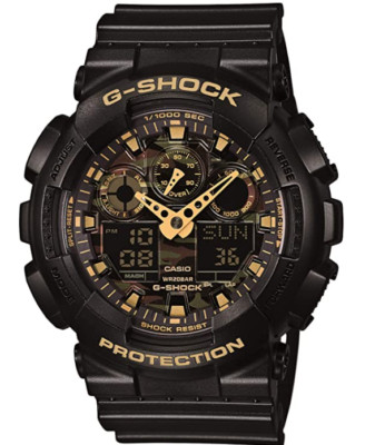 Casio Men's G-Shock Quartz 200M WR Shock Resistant GA-100CF-1A9CR Watch