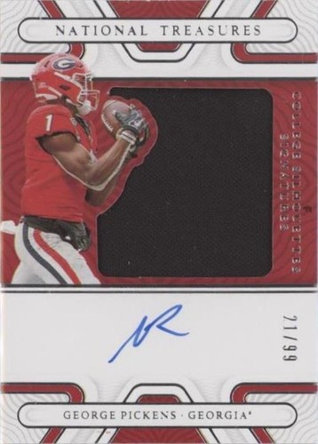 2022 Panini National Treasures Collegiate George Pickens #SS-GPI