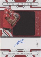 2022 Panini National Treasures Collegiate George Pickens #SS-GPI