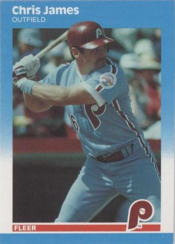 1987 Fleer Update - Chris James #U-50
