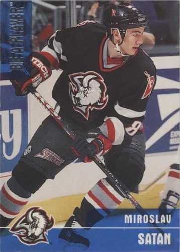 1999-00 In the Game Be A Player Memorabilia - Miroslav Satan #110