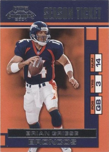 2001 Playoff Contenders Brian Griese #22