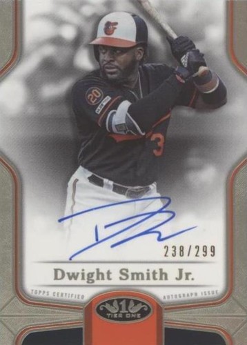 2020 Topps Tier One - Dwight Smith Jr. #BOA-DSJ