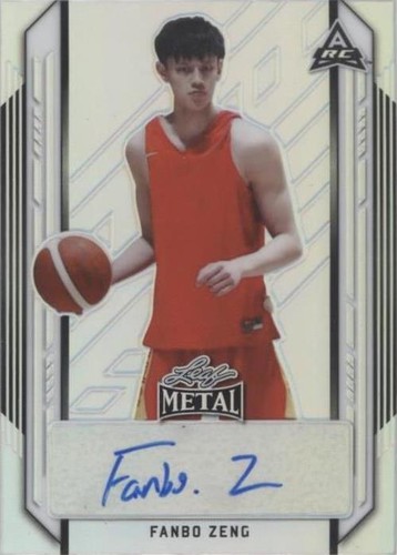 2021-22 Leaf Metal - Fanbo Zeng #BA-FZ1