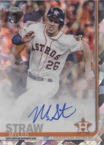 2019 Topps Chrome Sapphire Edition - Myles Straw #CSA-MS