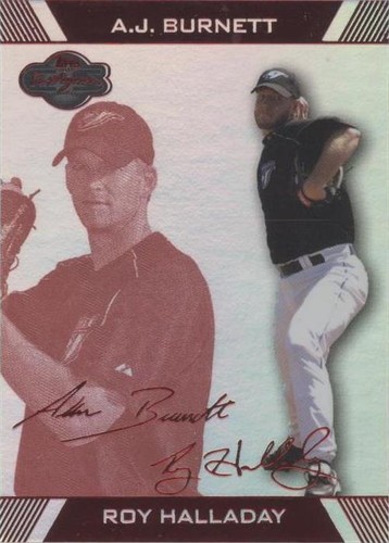 2007 Topps Co-Signers - A. J. Burnett Roy Halladay #90