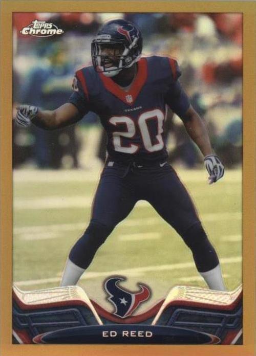2013 Topps Chrome - Ed Reed #34 Gold Refractor /50 for sale online | eBay