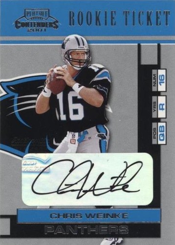 2001 Playoff Contenders Chris Weinke #115