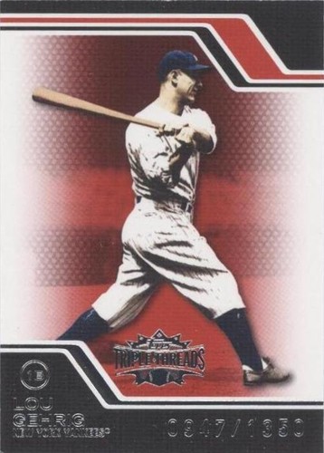2008 Topps Triple Threads - Lou Gehrig #9
