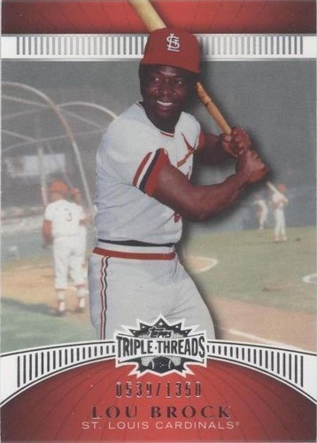 2010 Topps Triple Threads - Lou Brock #74