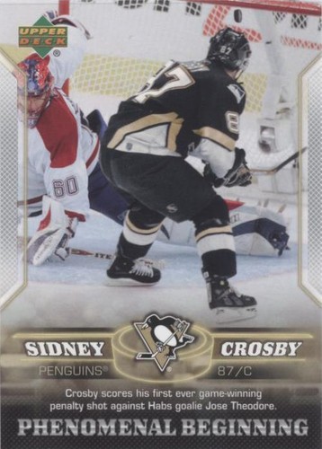 2005-06 Upper Deck Phenomenal Beginning - Sidney Crosby #9