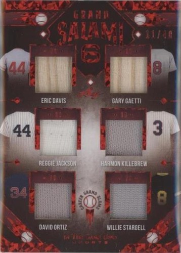 2022 Leaf In The Game Used Sports - David Ortiz Eric Davis Gary Gaetti #GS-04