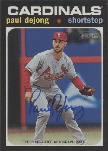 2020 Topps Heritage - Paul DeJong #ROA-PD