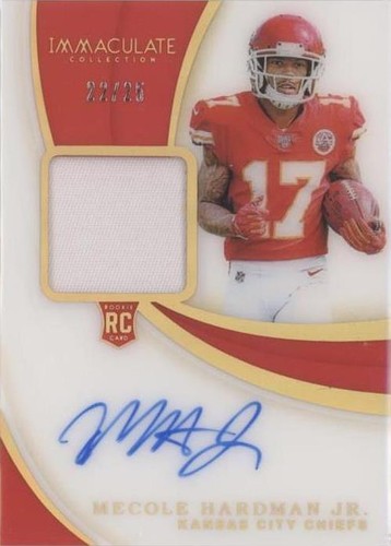 2019 Panini Immaculate Collection Mecole Hardman Jr. #122