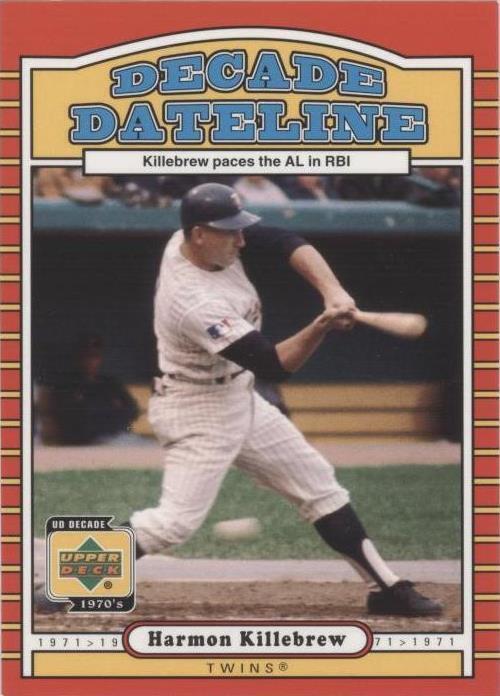 2001 Upper Deck Decade 1970 - Harmon Killebrew #116