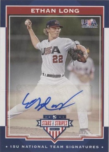 2017 Panini USA Baseball Stars & Stripes - Ethan Long #12