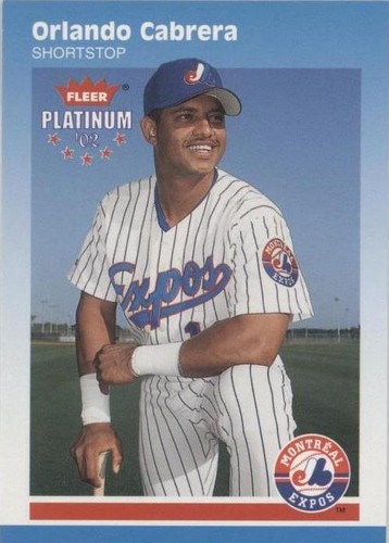 2002 Fleer Platinum - Orlando Cabrera #16