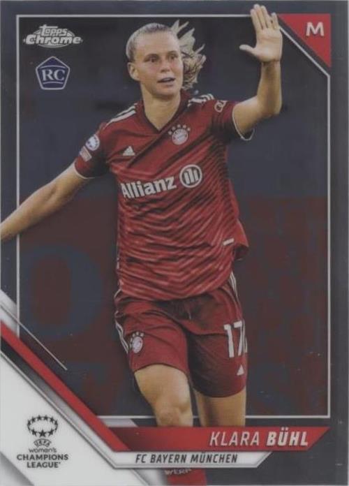 2021-22 Topps Chrome UEFA Women's Champions League Klara Buhl #13
