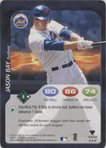 2011 Topps Attax - Jason Bay #104