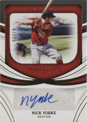 2022 Panini Immaculate Collection - Nick Yorke #IS-NY