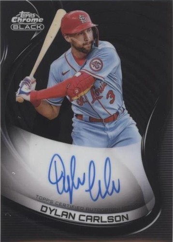 2022 Topps Chrome Black - Dylan Carlson #CBA-DC