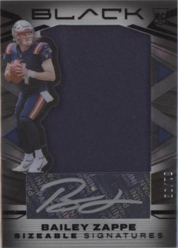 2022 Panini Black Bailey Zappe #SSR-BZA