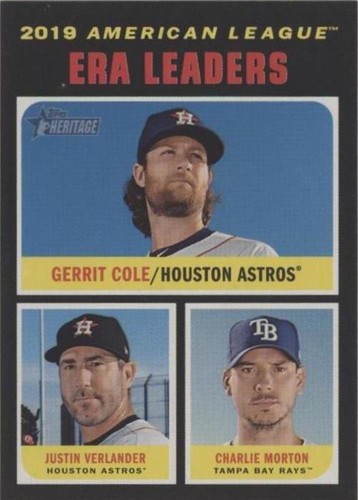 2020 Topps Heritage - Charlie Morton Gerrit Cole Justin Verlander #67