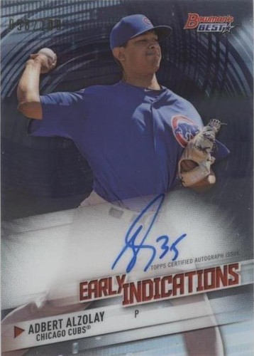 2018 Bowman's Best - Adbert Alzolay #EIA-AA