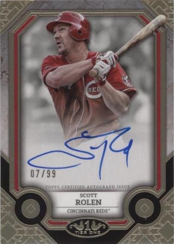 2024 Topps Tier One Scott Rolen Blue Foil Parallel Auto #35