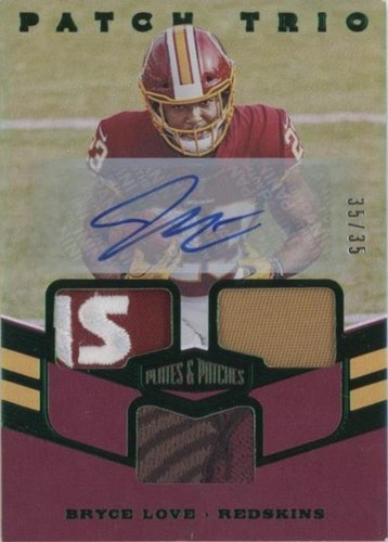 2019 Panini Plates & Patches Bryce Love #PT-BLO