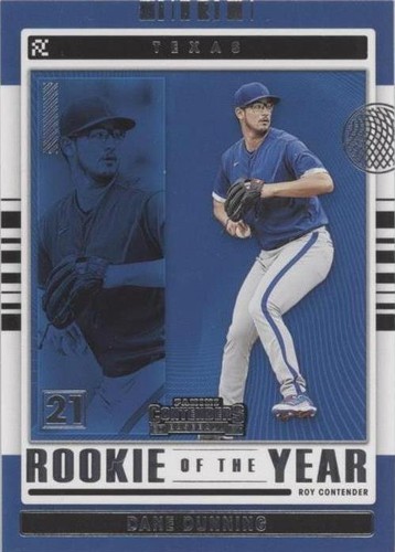 2021 Panini Contenders - Dane Dunning #ROY-DD
