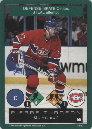 1995-96 Playoff One on One Challenge - Pierre Turgeon #56