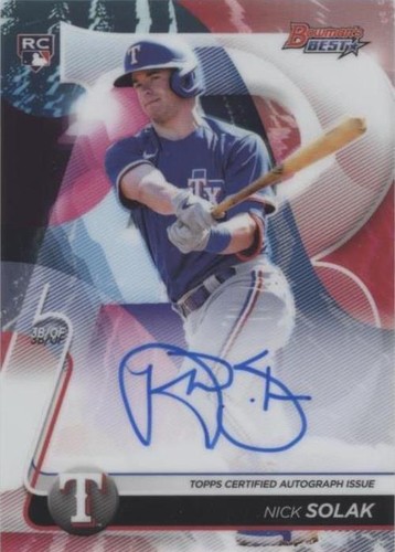 2020 Bowman's Best - Nick Solak #B20-NS