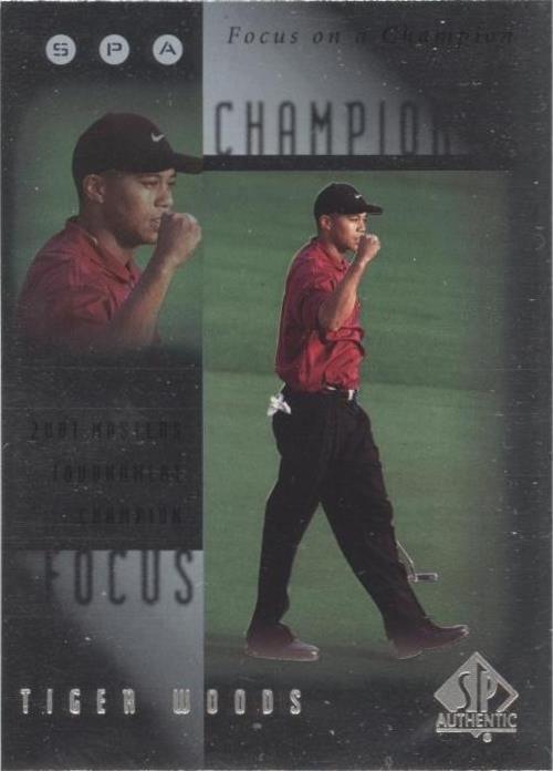 2001 SP Autêntico - Tiger Woods #FC3