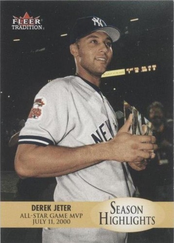 小物 Jeter DEREK JETER 2000 Fleer Glossy #427 Checklist Yankees HOF PSA
