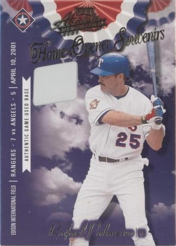 2001 Playoff Absolute Memorabilia - Rafael Palmeiro #OD-37