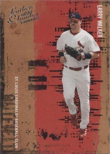 2005 Donruss Leather & Lumber - Larry Walker #86