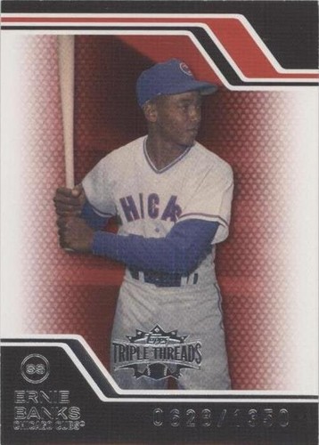 アーニーバーンズ　スリーシスター 2008 Topps Triple Threads - #85 Ernie Banks /1350 | eBay