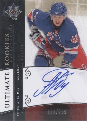 2009-10 Upper Deck Ultimate Collection - Artem Anisimov #110