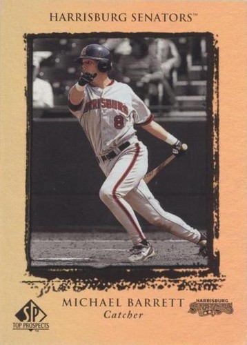 メジャーリーグ　カード　michael Barrett Michael Barrett Signed 2002 Fleer Baseball Card - Montreal Expos