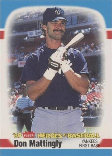 1989 Fleer Heroes of Baseball - Don Mattingly #26