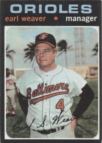 1971 Topps - Earl Weaver #477