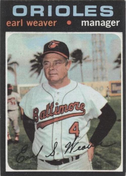 1971 Topps - Earl Weaver #477
