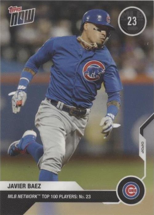 2020 Topps Now MLB Network Top 100 Players - Javier Báez #MN23