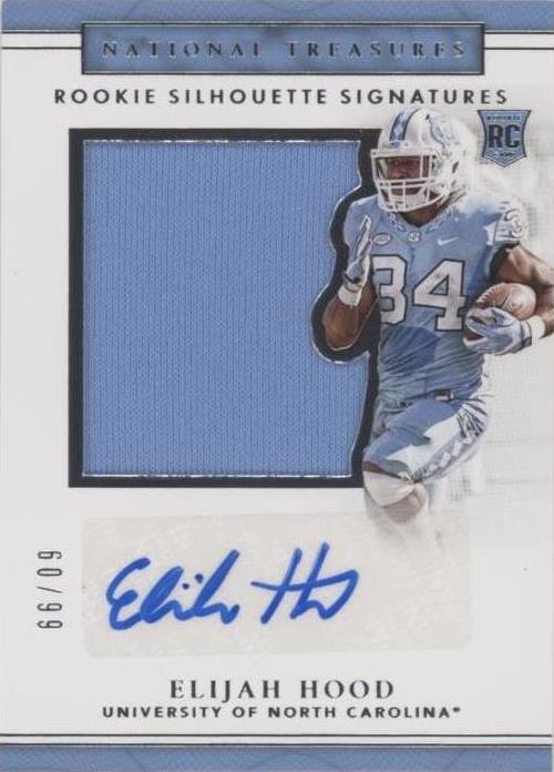 2017 Panini National Treasures Collegiate Elijah Hood #156