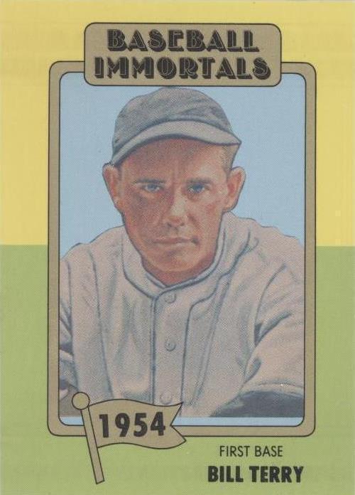 1980-84 SSPC Baseball Immortals primera impresión - Bill Terry #73