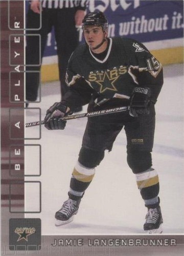 2001-02 In the Game Be A Player Memorabilia - Jamie Langenbrunner #114
