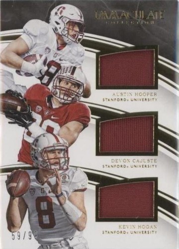 2016 Panini Immaculate Collection Collegiate Austin Hooper Devon Cajuste Kevin Hogan #12
