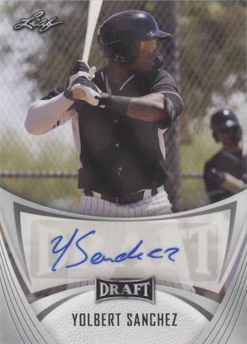 2021 Leaf Draft - Yolbert Sanchez #BA-YS1