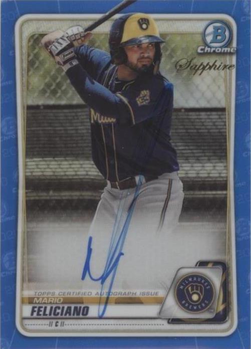 2020 Bowman Chrome Sapphire Edition - Mario Feliciano #BSPA-MF